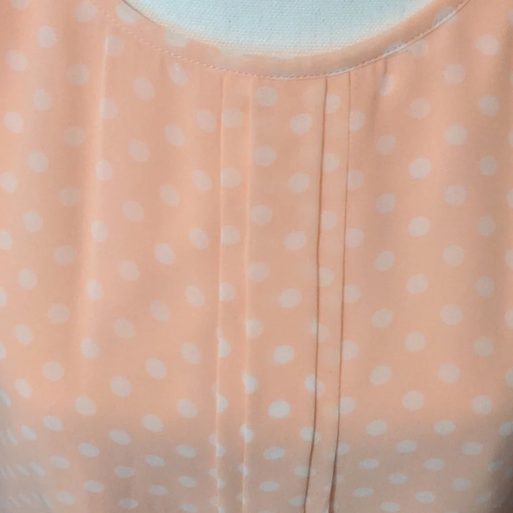 Peach lined Sleeveless top